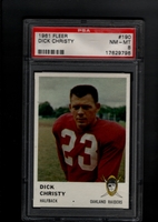 1961 Fleer #190 Dick Christy PSA 8 NM-MT   OAKLAND RAIDERS